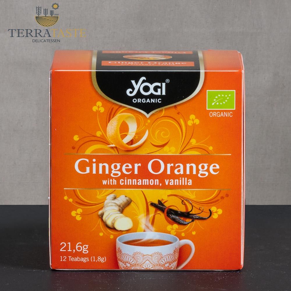 Βιολογικό Τσάι Τζίντζερ & Πορτοκάλι (12 φακελάκια)